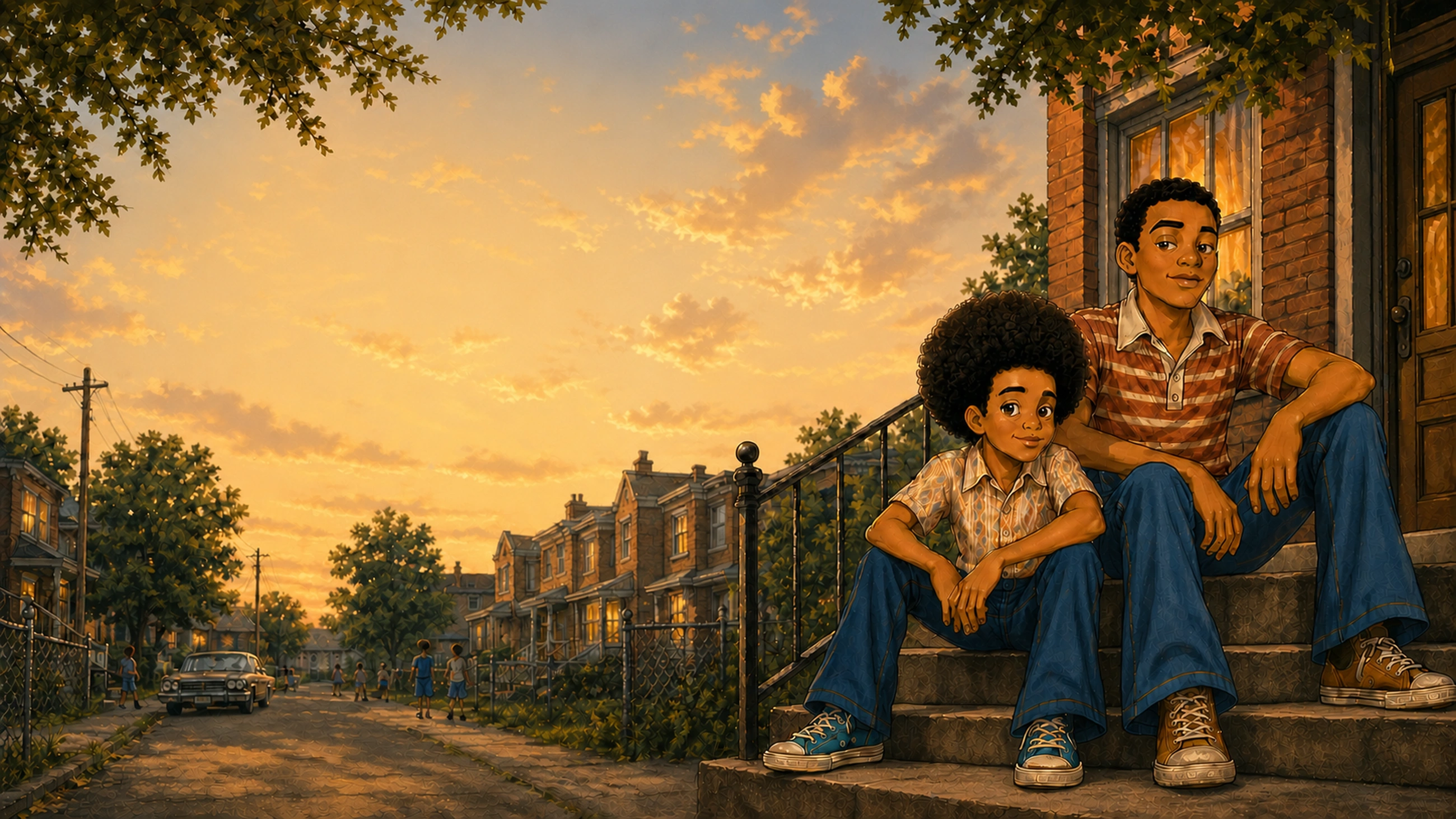 The Chance & Me Chronicles — the brothers on the stoop